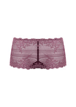 Load image into Gallery viewer, Wacoal Embrace Lace Boy Short - Italian Plum / Valerian