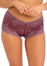 Load image into Gallery viewer, Wacoal Embrace Lace Boy Short - Italian Plum / Valerian
