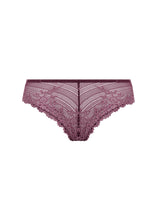 Load image into Gallery viewer, Wacoal Embrace Lace Tanga - Italian Plum / Valerian