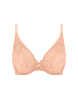 Load image into Gallery viewer, Wacoal Halo Lace Moulded Underwire Bra - Almost Apricot
