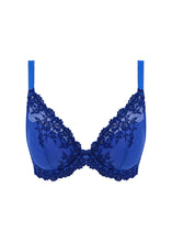 Load image into Gallery viewer, Wacoal Embrace Lace Plunge Bra - Beacoup Blue / Bellwether Blue