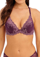Load image into Gallery viewer, Wacoal Embrace Lace Plunge Bra - Italian Plum / Valerian