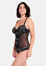 Load image into Gallery viewer, Sans Complexe Arum Gala Bodysuit - Black Grey White