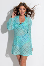 Load image into Gallery viewer, Pour Moi Crochet Lace Long Sleeve Beach Cover Up
