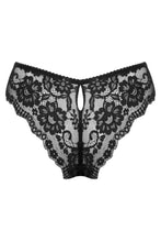 Load image into Gallery viewer, Pour Moi Fleur Cheeky V-Shaped Brief - Black