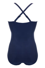 Load image into Gallery viewer, Pour Moi Santa Monica Strapless Tummy Control Swimsuit - Navy