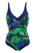 Load image into Gallery viewer, Pour Moi Palermo Contour Tummy Control Swimsuit - Navy Fern
