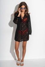 Load image into Gallery viewer, Pour Moi Crochet Lace Long Sleeve Beach Cover Up