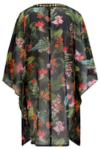 Load image into Gallery viewer, Pour Moi Chiffon V-Neck Embellished Kaftan - Black Tropical