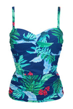 Load image into Gallery viewer, Pour Moi Kefalonia Tankini Set - Navy Tropical