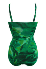 Load image into Gallery viewer, Pour Moi Santa Monica Strapless Tummy Control Swimsuit - Green Multi