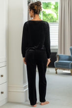 Load image into Gallery viewer, Pour Moi Velour Lounge Pyjama Set - Black