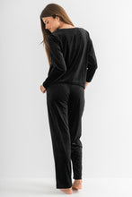 Load image into Gallery viewer, Pour Moi Velour Lounge Pyjama Set - Black