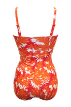 Load image into Gallery viewer, Pour Moi Santa Monica Strapless Tummy Control Swimsuit - Orange Tropical