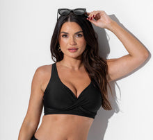 Load image into Gallery viewer, Pour Moi Free Spirit Twist Front Non-Wired Bikini Set - Black