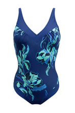 Load image into Gallery viewer, Pour Moi Palermo Contour Tummy Control Swimsuit - Navy Floral