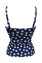 Load image into Gallery viewer, Pour Moi Santa Monica Non-Wired Strapless Tankini - Navy/White