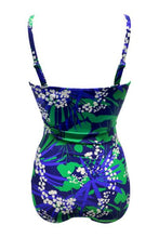 Load image into Gallery viewer, Pour Moi Santa Monica Strapless Tummy Control Swimsuit - Navy Floral