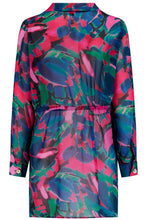 Load image into Gallery viewer, Pour Moi Chiffon Button Through Beach Shirt - Black Multi