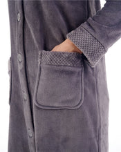 Load image into Gallery viewer, Slenderella 46" Mini Waffle Button Through Housecoat - HC4301