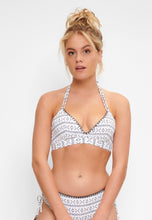 Load image into Gallery viewer, LingaDore Off White Blue Triangle Bikini Set