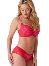 Load image into Gallery viewer, Gossard Superboost Lace Plunge Bra - Rose Red