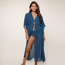 Load image into Gallery viewer, LingaDore Long Kimono 7721 - Legion Blue