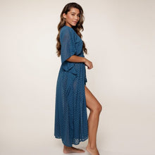 Load image into Gallery viewer, LingaDore Long Kimono 7721 - Legion Blue