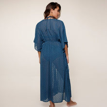 Load image into Gallery viewer, LingaDore Long Kimono 7721 - Legion Blue