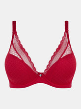 Load image into Gallery viewer, Chantelle Norah Chic Plunge T-Shirt Bra - Poppy Red