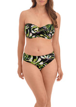 Load image into Gallery viewer, Fantasie Palm Valley Bandeau Bikini Top - Black