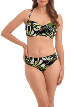 Load image into Gallery viewer, Fantasie Palm Valley Bandeau Bikini Top - Black