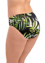 Load image into Gallery viewer, Fantasie Palm Valley Mid Rise Bikini Brief - Black