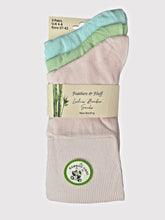 Load image into Gallery viewer, Feathers & Fluff Non-Binding Bamboo Socks - 3 Pair Pack