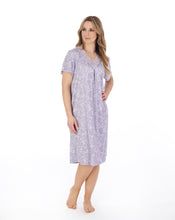 Load image into Gallery viewer, Gaspé 40" Supersoft Multi Print Short Sleeve Nightdress - GL04701
