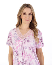 Load image into Gallery viewer, Gaspé 40" Supersoft Multi Print Short Sleeve Nightdress - GL04701