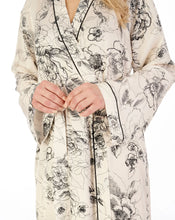 Load image into Gallery viewer, Gaspé Satin Floral Print 46" Kimono Wrap - GL04709