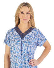 Load image into Gallery viewer, Gaspé Supersoft Floral Print or Solid Colour Cap Sleeve Pyjama Set - GL06703