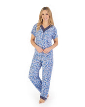 Load image into Gallery viewer, Gaspé Supersoft Floral Print or Solid Colour Cap Sleeve Pyjama Set - GL06703