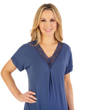 Load image into Gallery viewer, Gaspé Supersoft Floral Print or Solid Colour Cap Sleeve Pyjama Set - GL06703