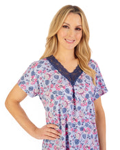 Load image into Gallery viewer, Gaspé Supersoft Floral Print or Solid Colour Cap Sleeve Pyjama Set - GL06703