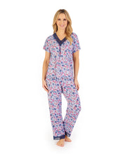 Load image into Gallery viewer, Gaspé Supersoft Floral Print or Solid Colour Cap Sleeve Pyjama Set - GL06703
