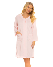 Load image into Gallery viewer, Waffle Zip Dressing Gown