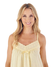 Load image into Gallery viewer, Slenderella Circular Dobby Dot 40'' Adjustable Strap Nightdress - ND01230