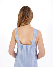 Load image into Gallery viewer, Slenderella 40" Textured Stripe Woven Nightdress - ND05200