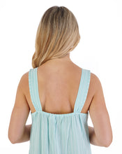 Load image into Gallery viewer, Slenderella 40" Textured Stripe Woven Nightdress - ND05200