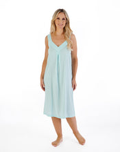Load image into Gallery viewer, Slenderella 40" Textured Stripe Woven Nightdress - ND05200