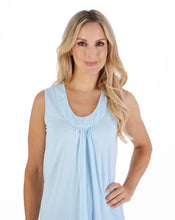 Load image into Gallery viewer, Slenderella Broderie Anglaise 40" Built Up Shoulder Strap Jersey Nightdress - ND07106