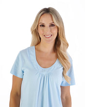 Load image into Gallery viewer, Slenderella Broderie Anglaise 42" Jersey Cap Sleeve Nightdress - ND07107