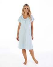 Load image into Gallery viewer, Slenderella Broderie Anglaise 42" Jersey Cap Sleeve Nightdress - ND07107